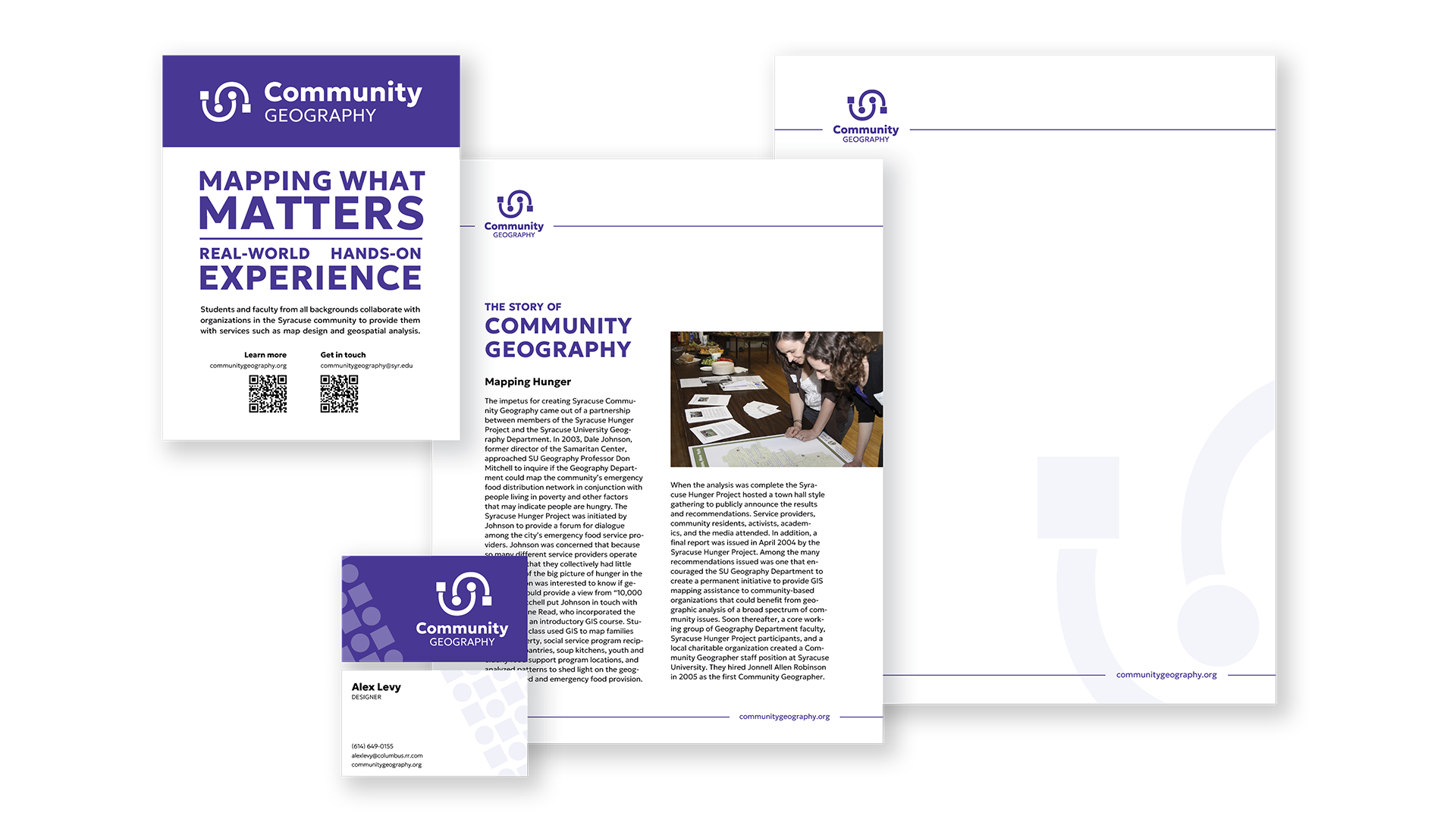 Printed materials for Community Geography.